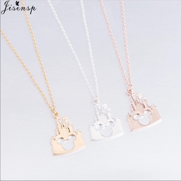 Brand New Mickey Mouse Disney Castle Necklace - Picture 4 of 6